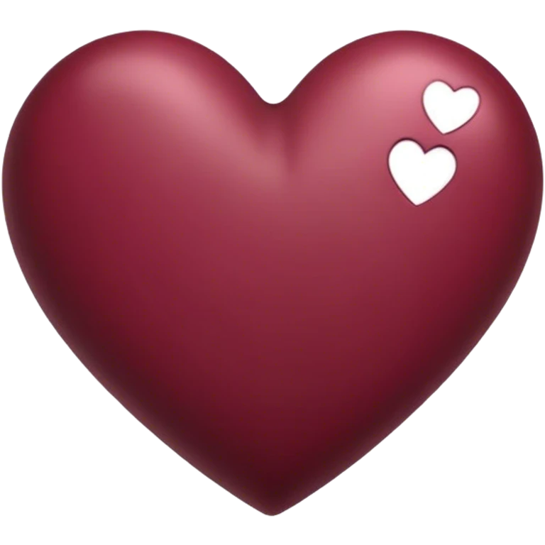 burgundy heart emoji