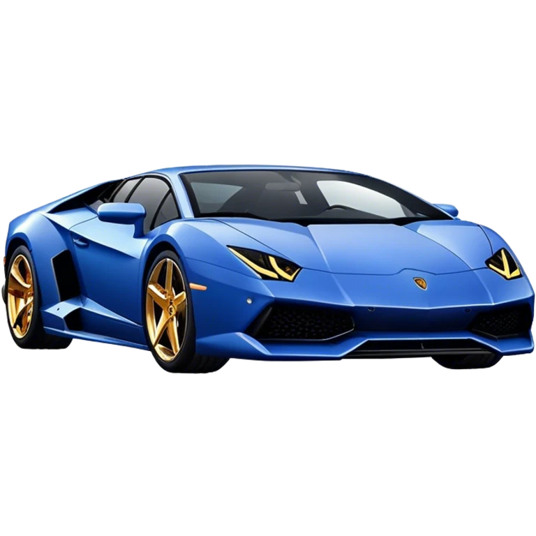 navy blue lamborghini  emoji