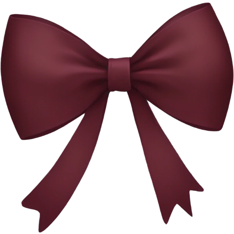 Burgundy bow  emoji