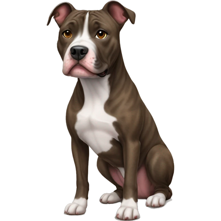 Brindle pitbull emoji