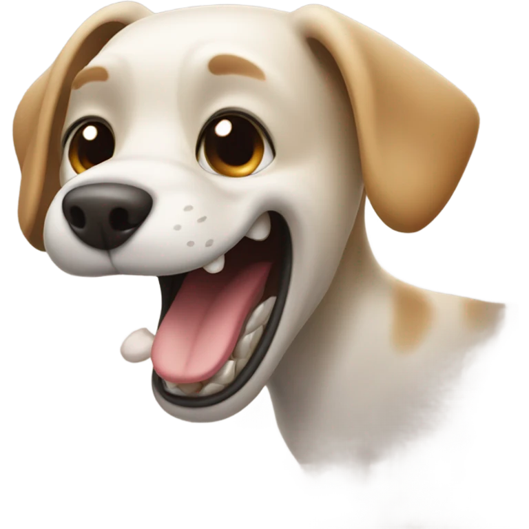 Dog biting his tail  emoji