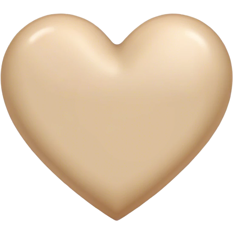 Beige heart emoji