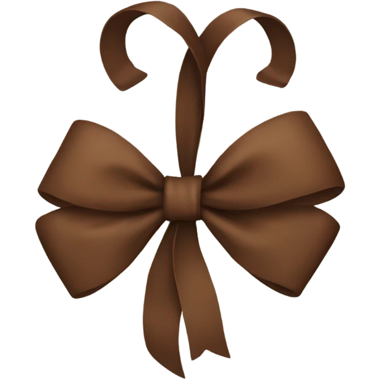 Brown bow emoji