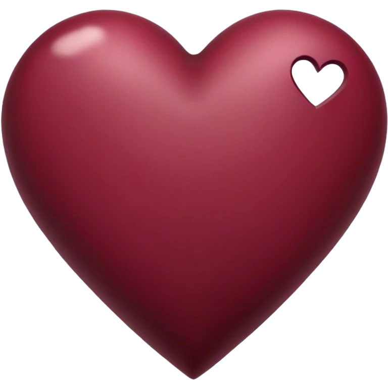 Burgundy heart emoji