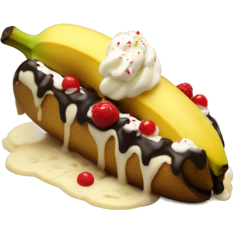 Banana split emoji