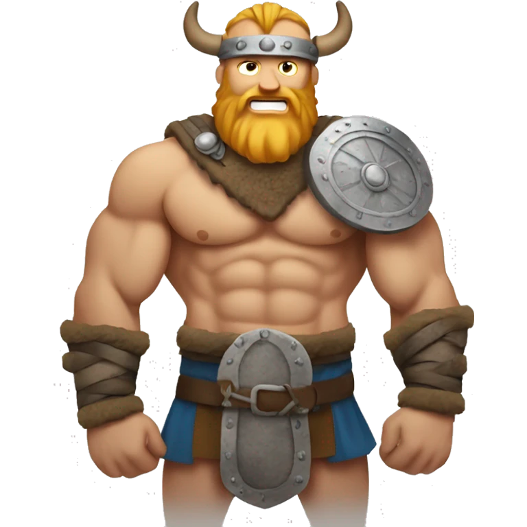 Viking showing off his abs emoji