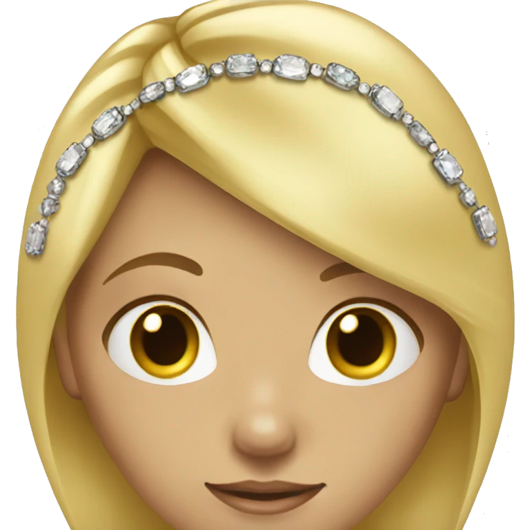 blonde haired girl with jewelry emoji