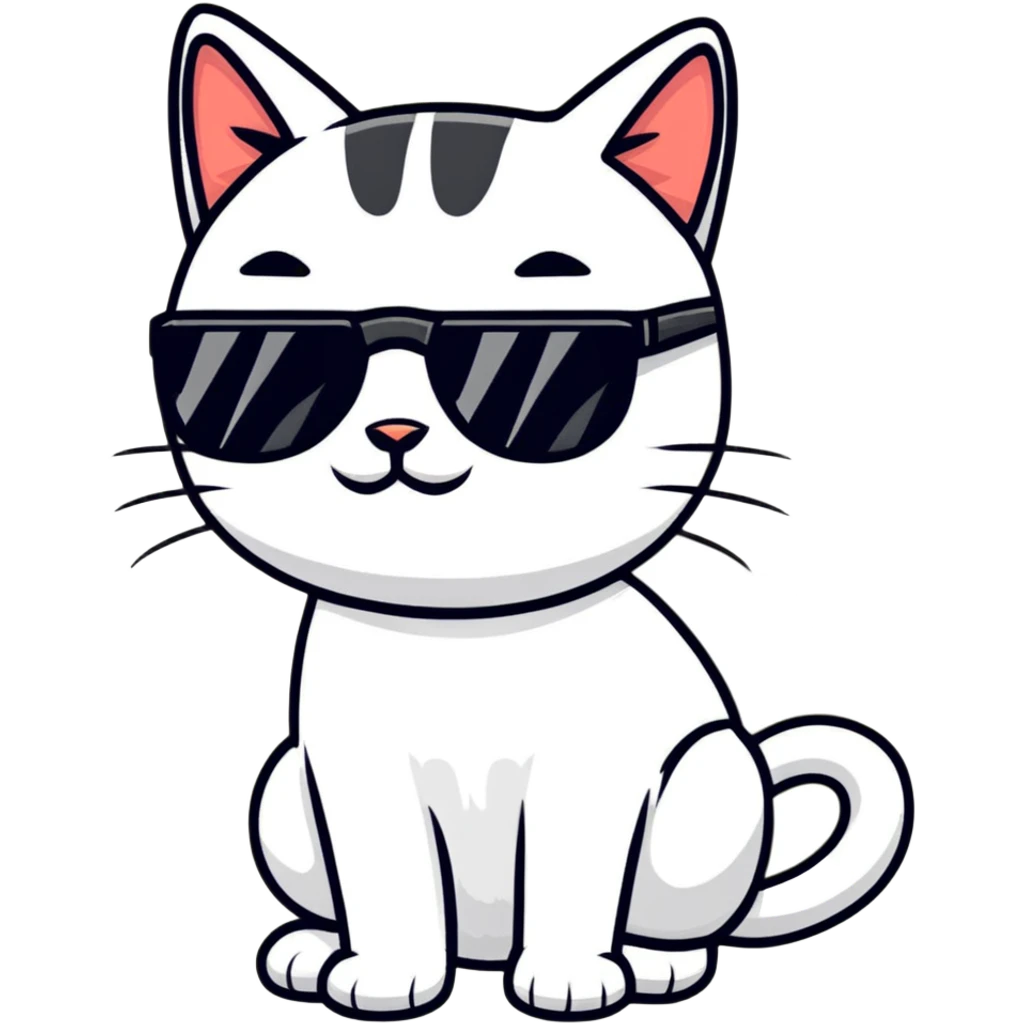 cat wearing sunglasses emoji
