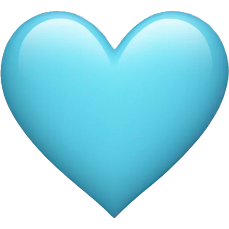 Light blue colour heart emoji