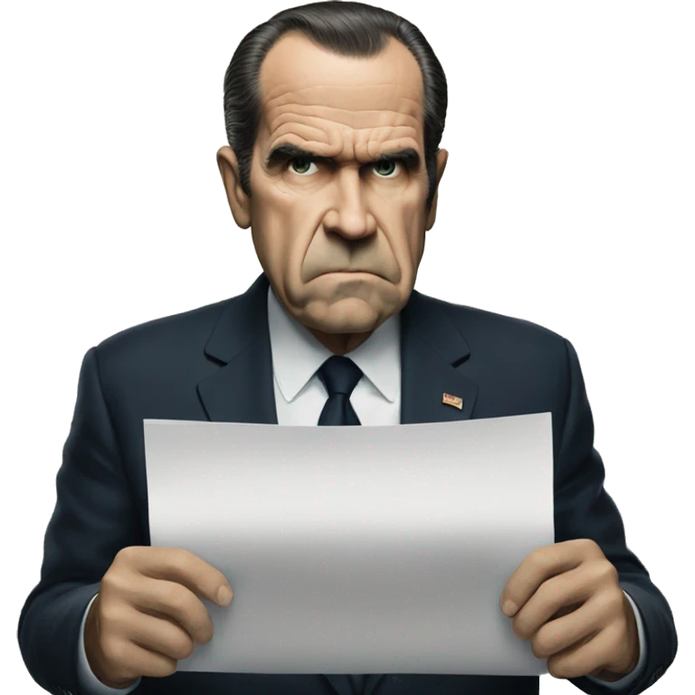 Nixon is scared emoji