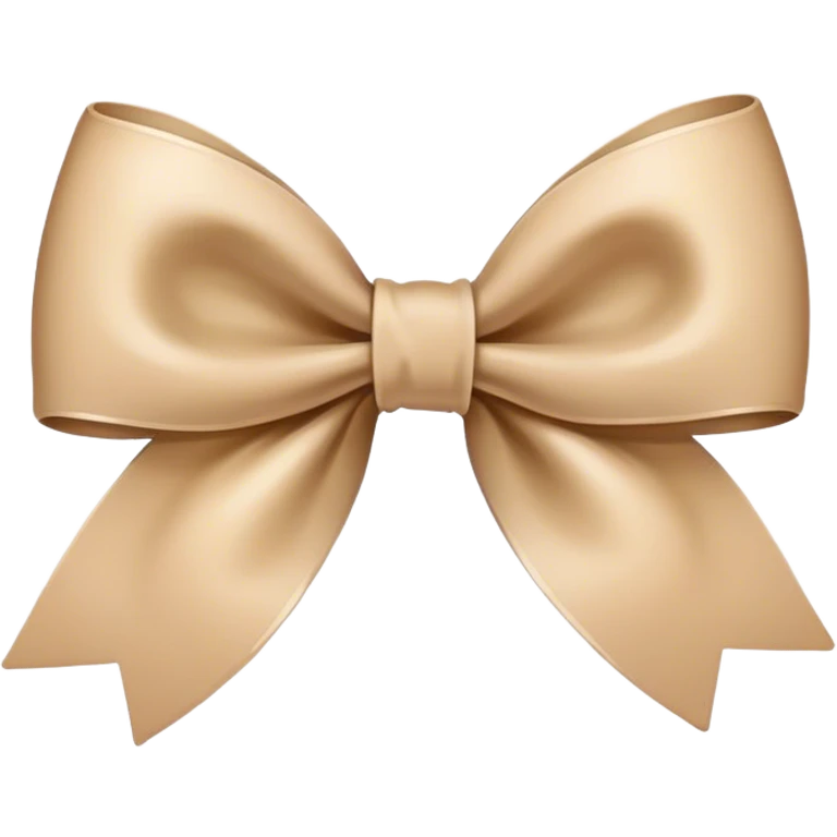 Beige bow emoji