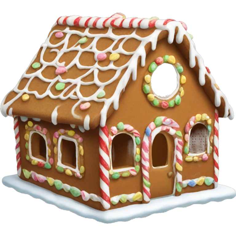 Gingerbread house emoji