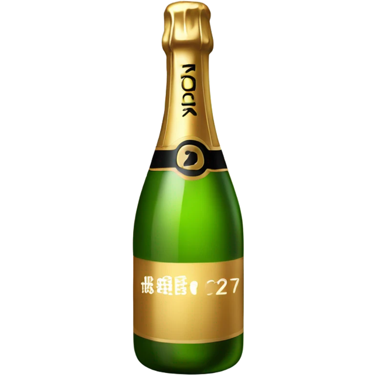 2025 champagne bottle emoji