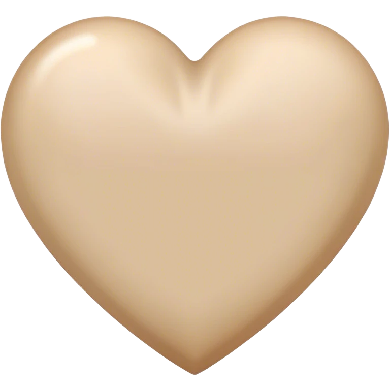 beige heart emoji