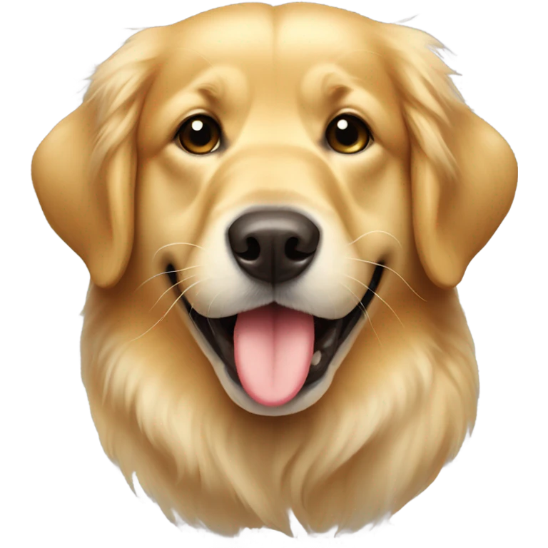 Golden retriever holding a slipper emoji