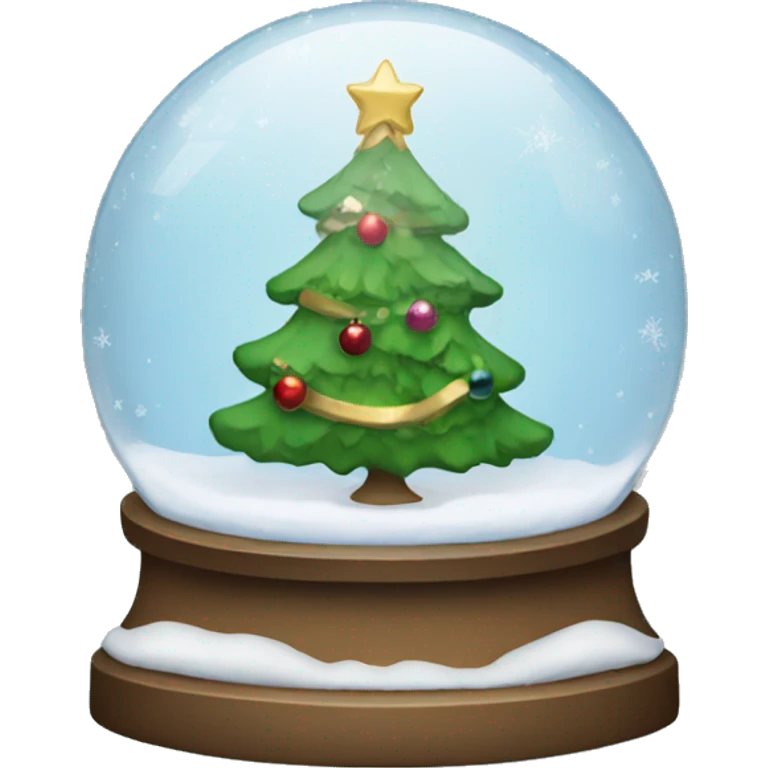 Christmas snowglobe emoji