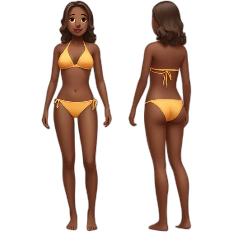 Girl in bikini emoji