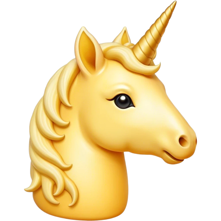 cheese in the shape of unicorn emoji