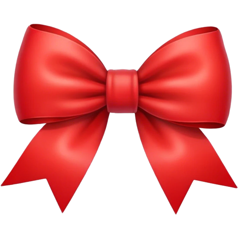 Red bow emoji