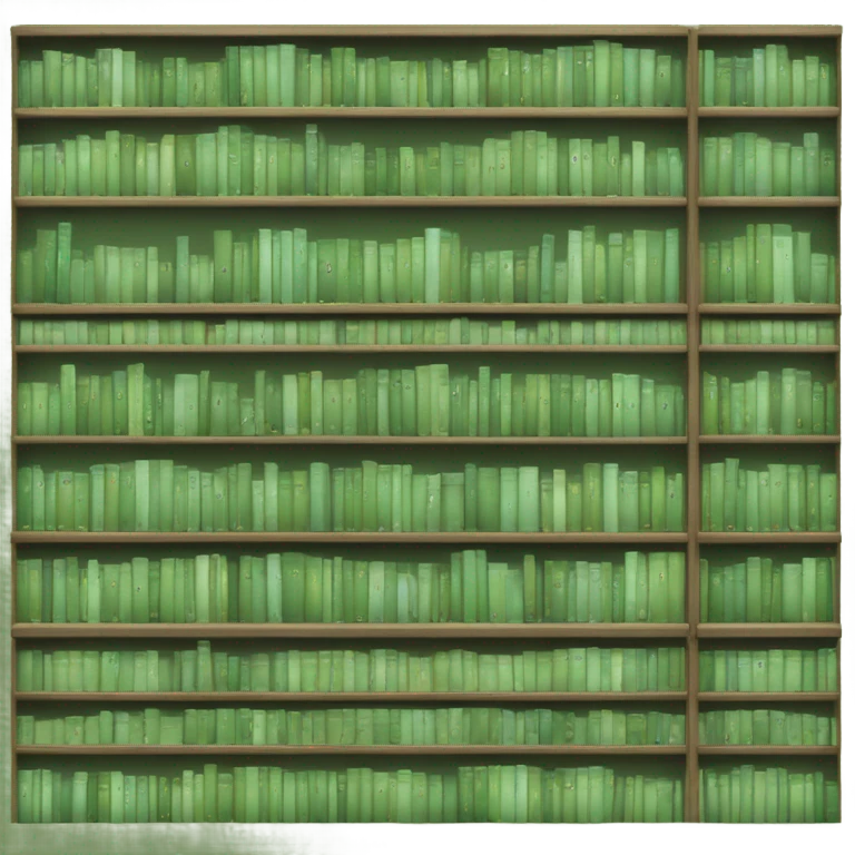 Sage green books emoji