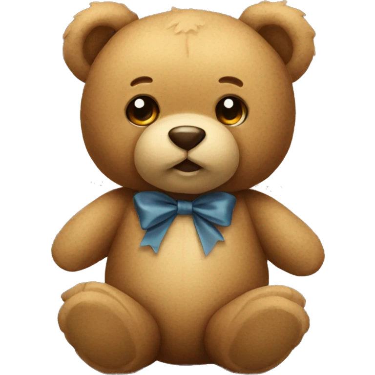 teddy bear with bow emoji
