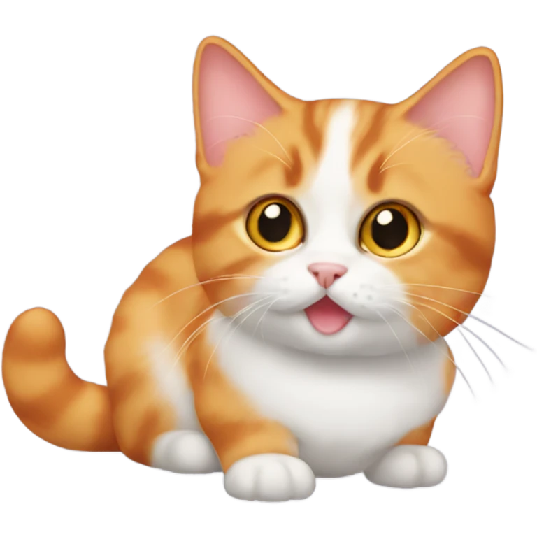 Orange munchkin cat emoji