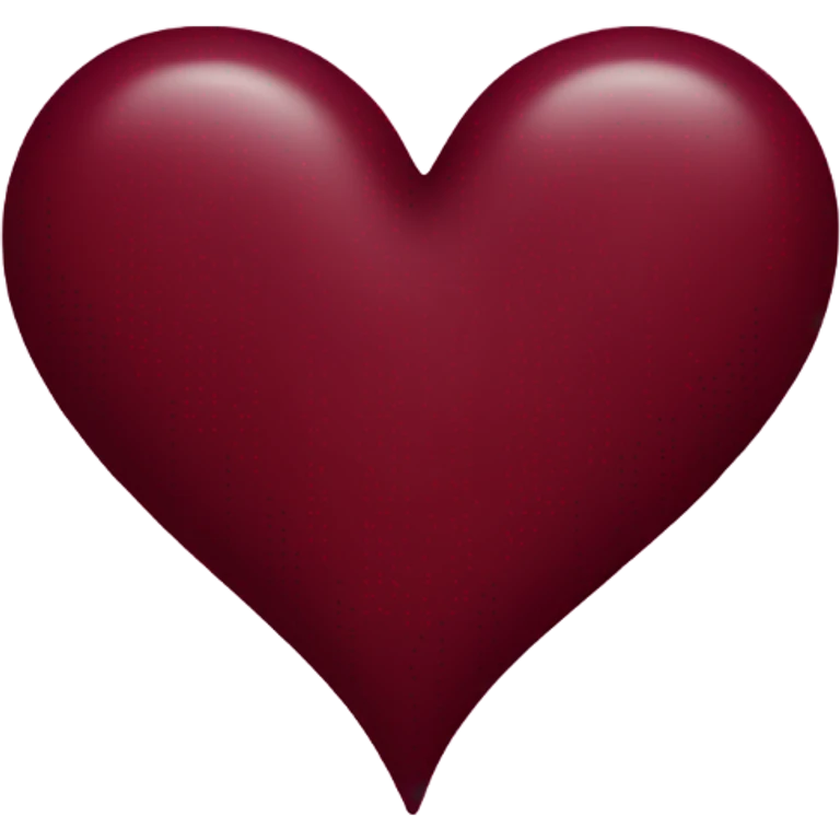 Burgundy heart emoji