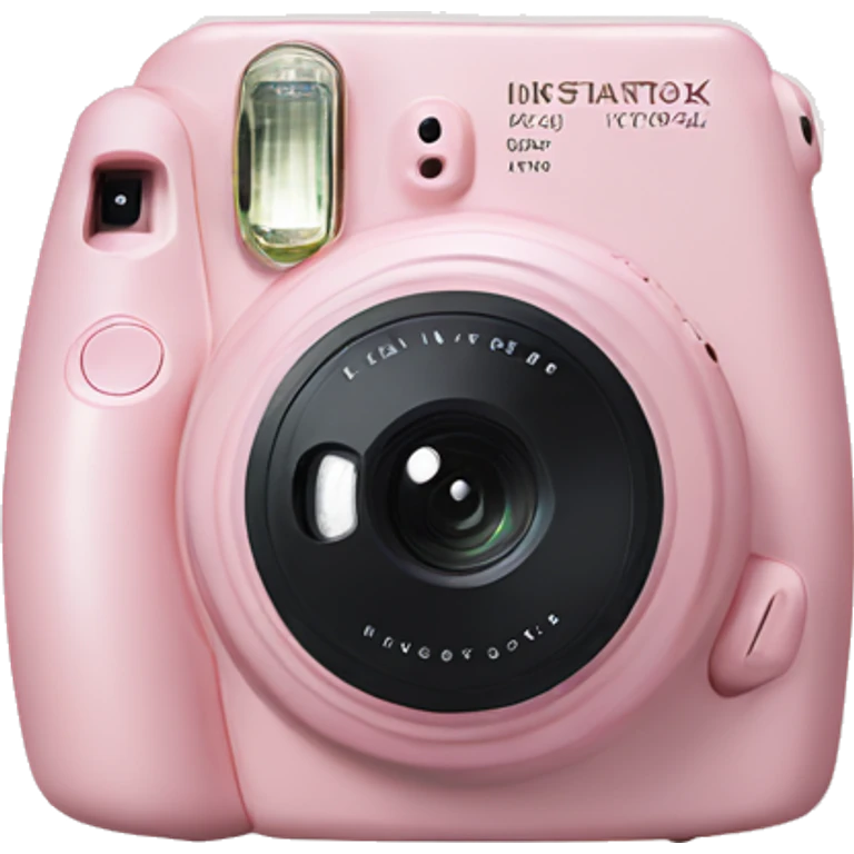 Light pink instax in bow emoji