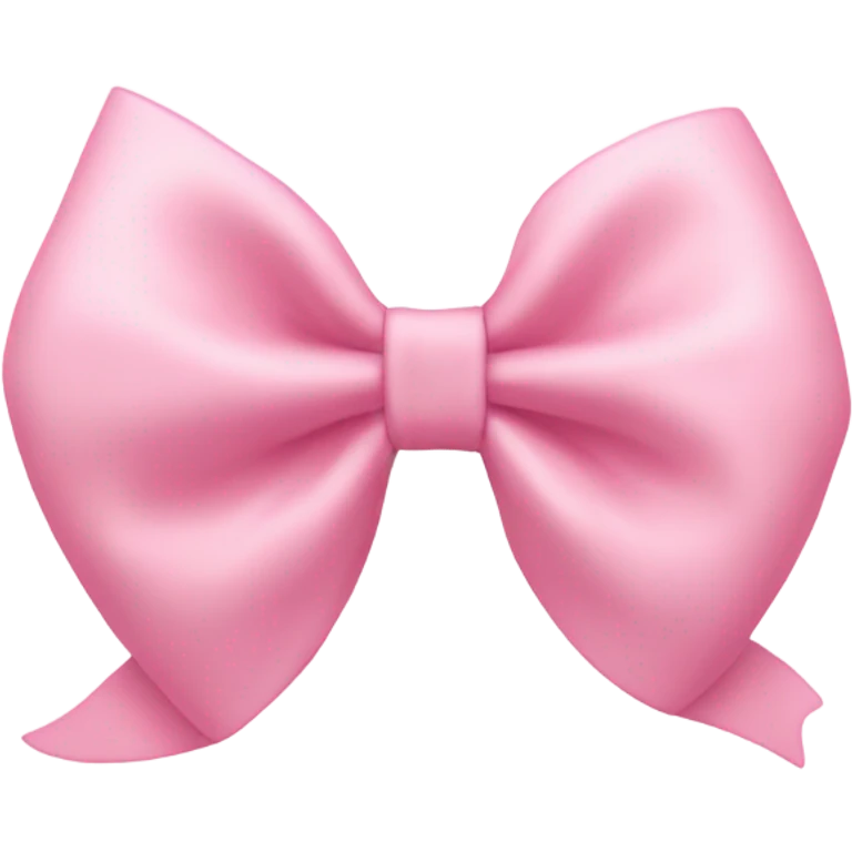 light pink bow on light pink bow emoji