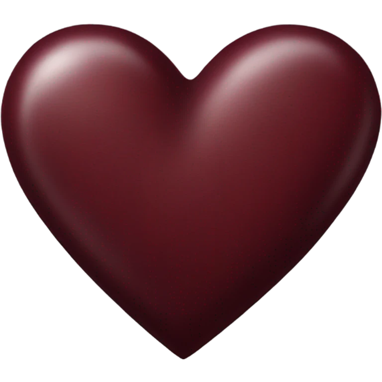 Burgundy heart emoji