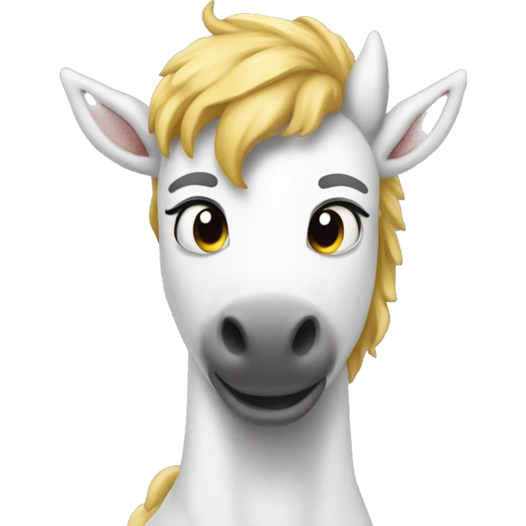 ein junger Mann auf einem Einhorn  emoji