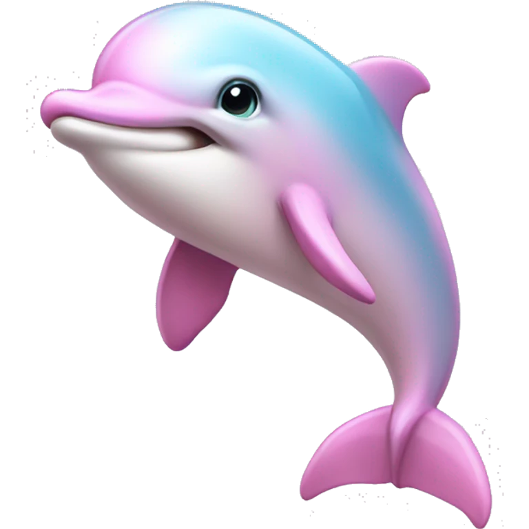 Pastel-pink-colors-dolphin emoji