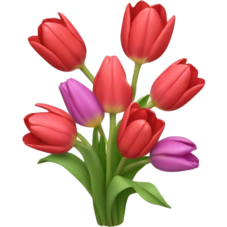 Tulip bouquet emoji