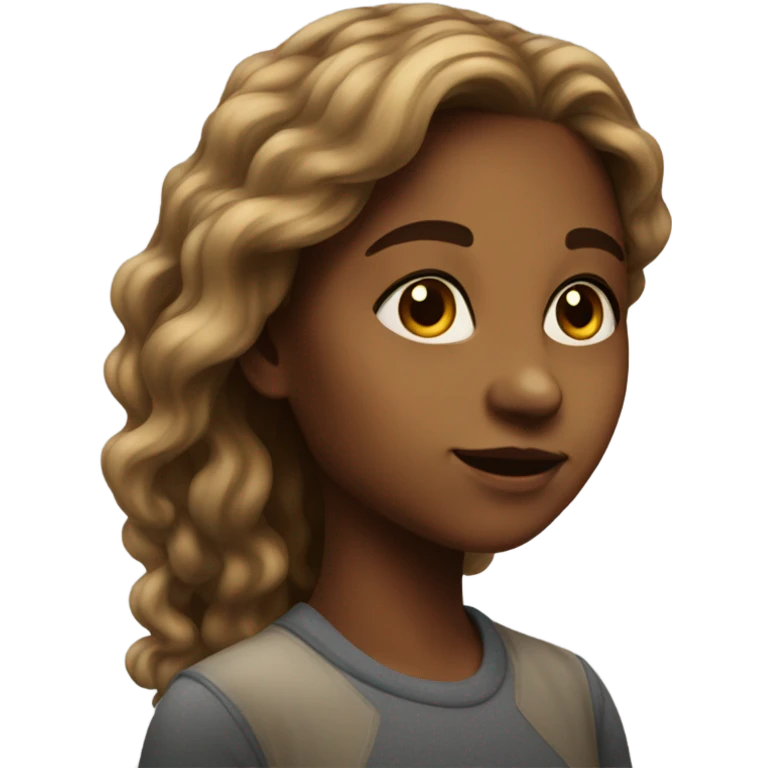 realistic portrait of girl emoji