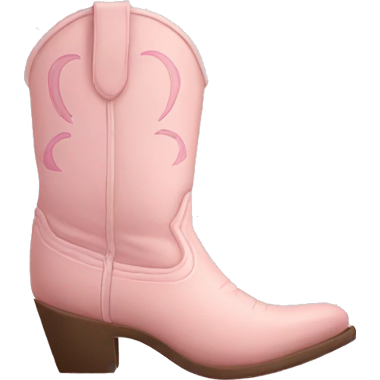 pastel pink cowgirl boots emoji