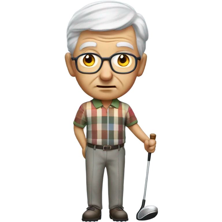 Old golfer emoji