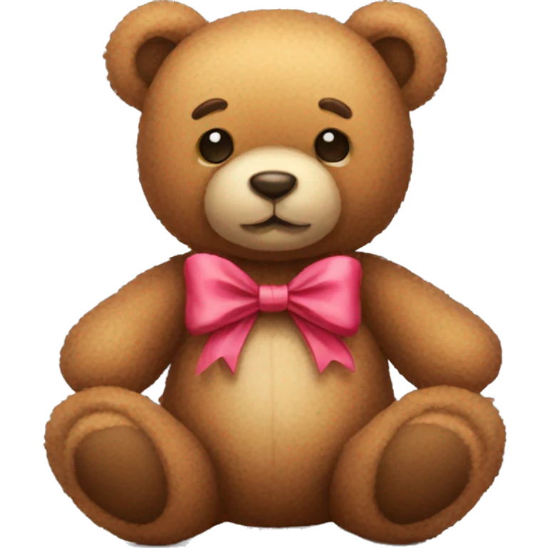 Teddy bear with bow emoji