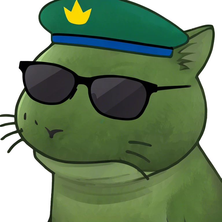 Cat with sunglasses emoji