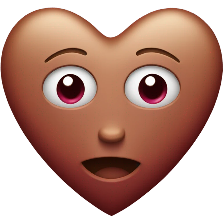 burgundy heart emoji