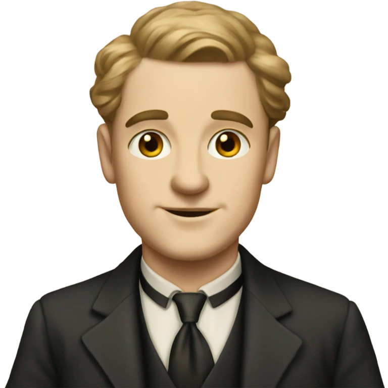 white man in 1920s emoji