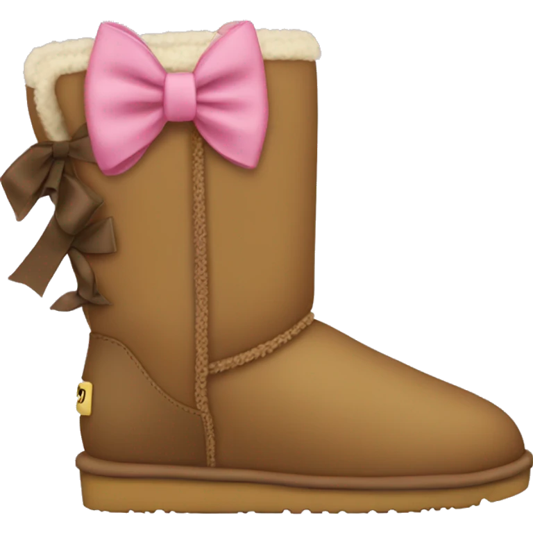 Uggs with a bow  emoji