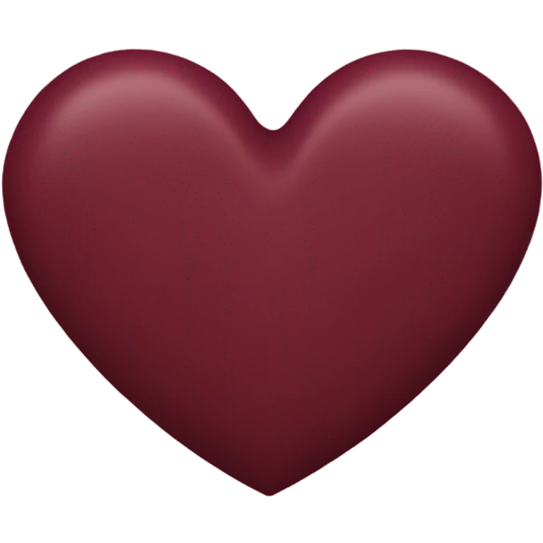 burgundy heart emoji