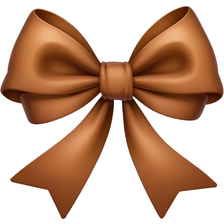 brown bow emoji