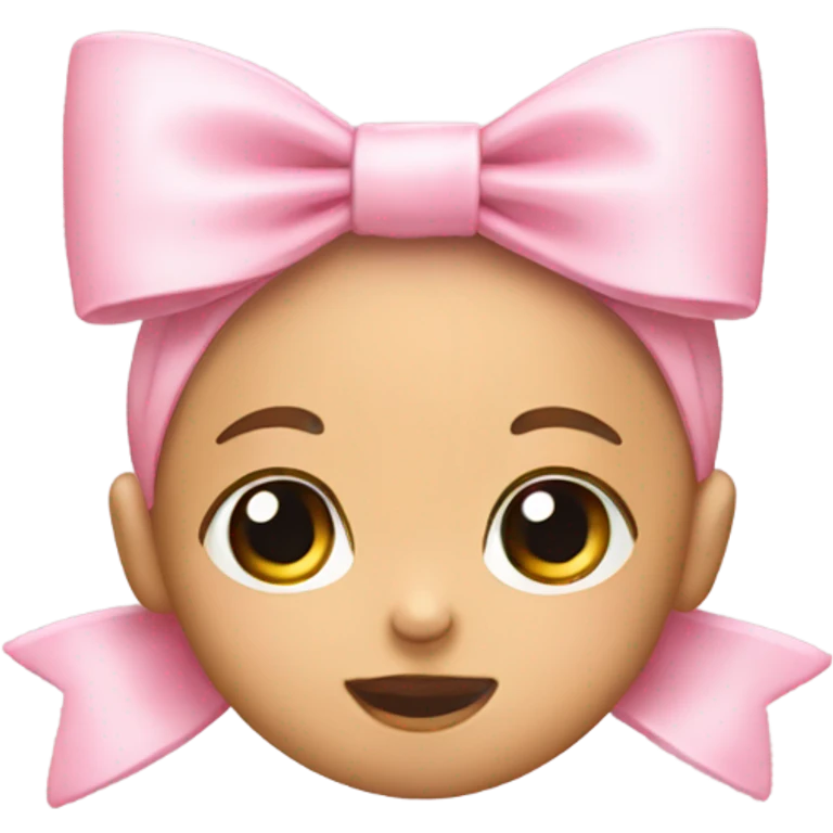 Baby pink bow  emoji