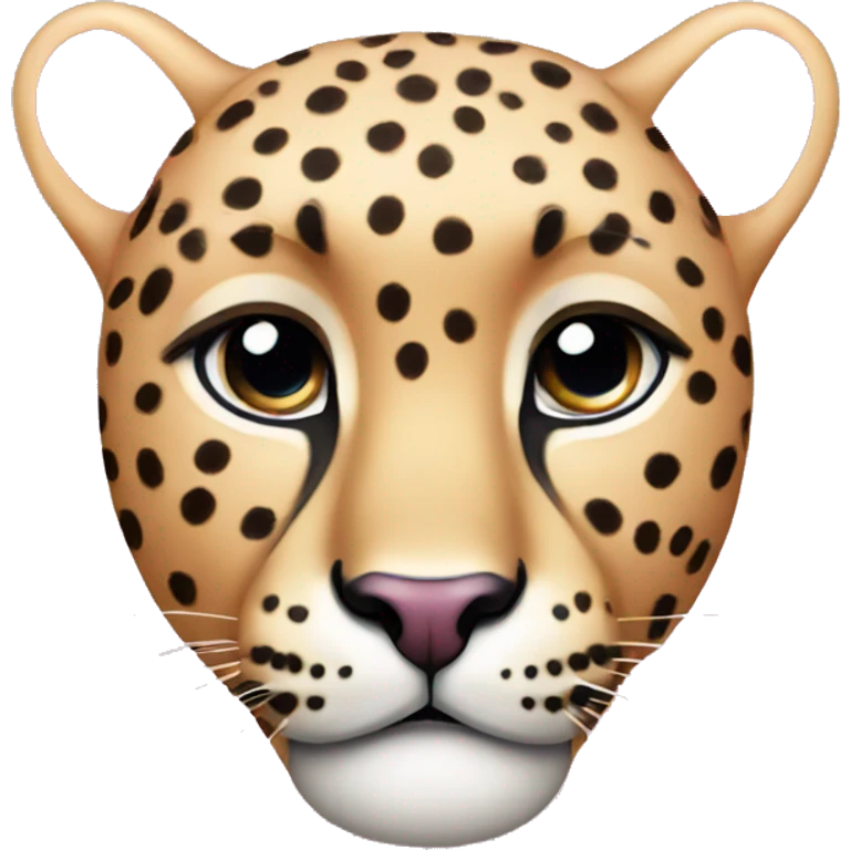 Pink cheetah  emoji