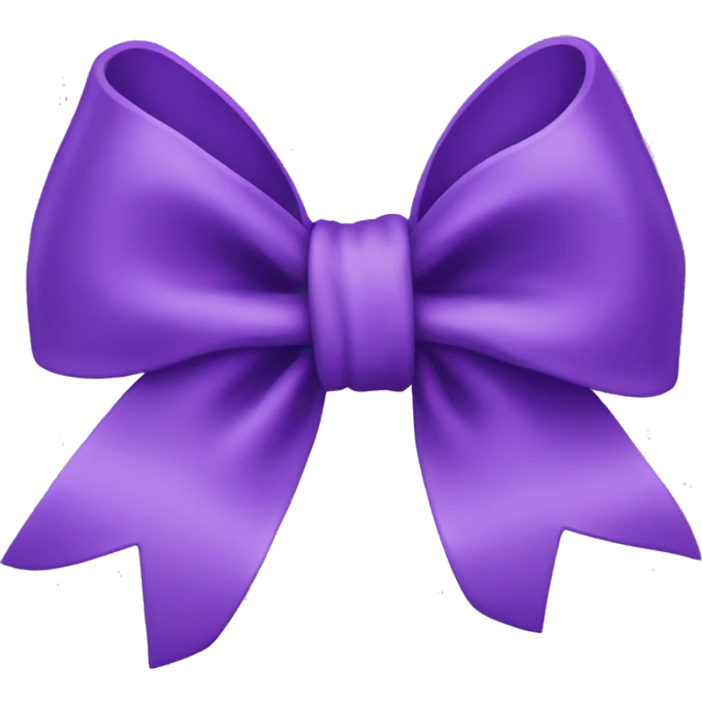 Purple bow  emoji