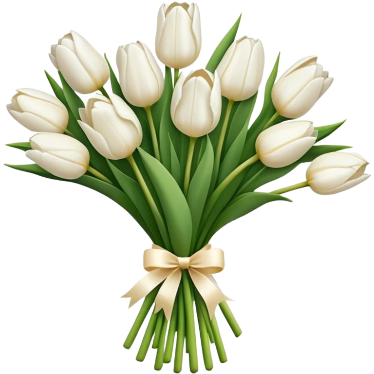White tulips emoji