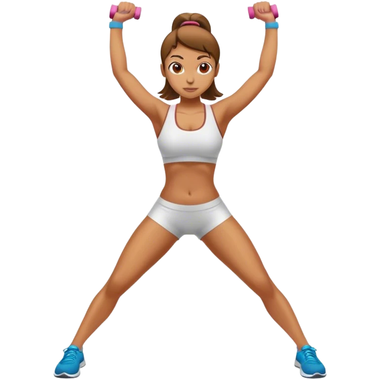 Exercising girl emoji