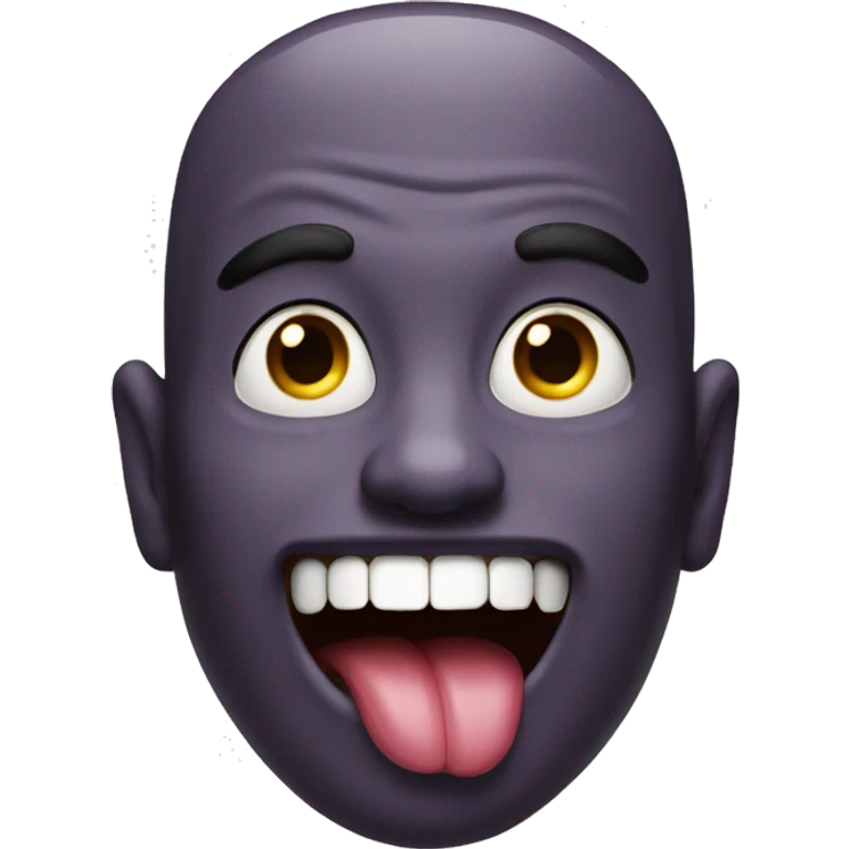 A freaky guy with his tongue out  emoji