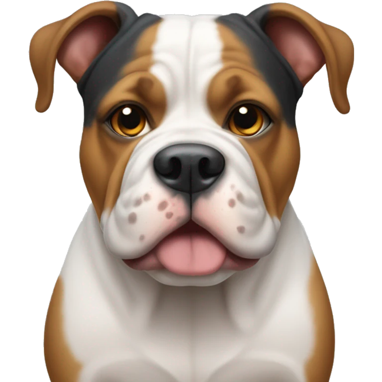 Tri colour bully dog  emoji